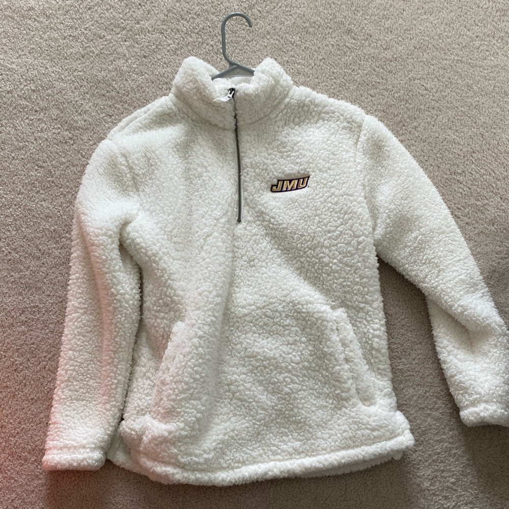 JMU (James Madison University) sherpa/ quarter zip